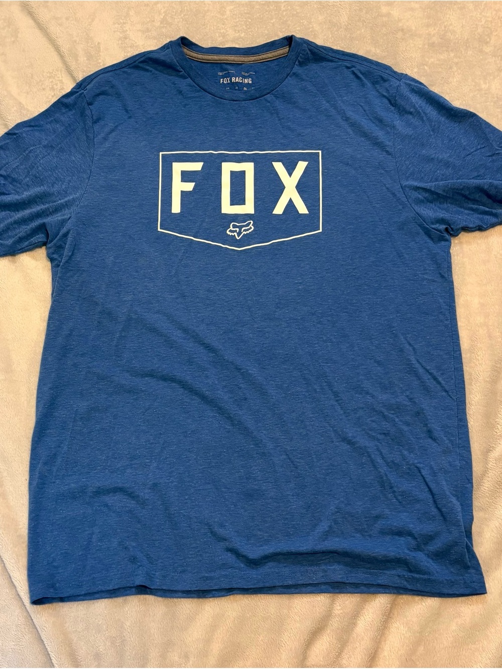 Fox Blue Short Sleeve Logo Tee
